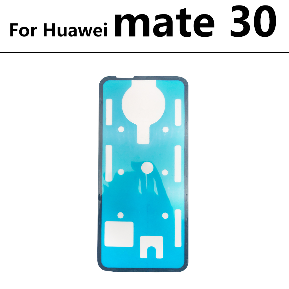 Cubierta trasera de batería para Huawei Mate 20 30 40 P20 P30 Pro Lite Honor 30 Pro, pegatina de puerta, cinta adhesiva de pegamento, novedad: Mate 30