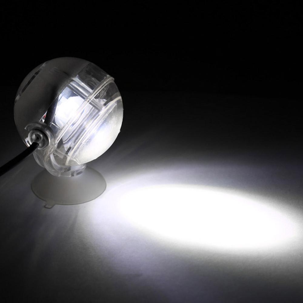Mini foco LED impermeable para acuario, luz sumergible para pecera, lámpara de iluminación subacuática, suministros para mascotas, 1W: white lighting