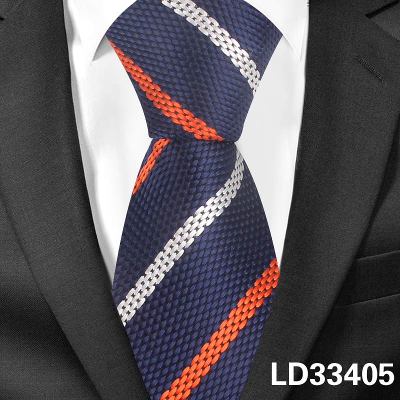 Stripete slips for menn kvinner jacquard floral hals slips for bryllup business dresser magert slips slank menn slips gravatas: Ld33405
