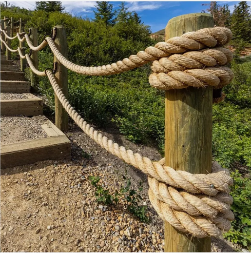Corde de Jute naturelle 40mm 1-10M, corde de chanvre, ficelle de Jute solide pour l'artisanat, jardinage, décoration de hamac