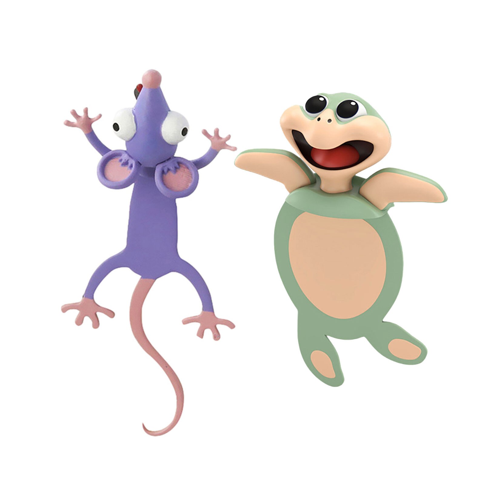 3D Stereo Kawaii Cartoon Lovely Animal Bookmark Wacky Bookmark Student School Stationery Children Bookmark: F 2pcs