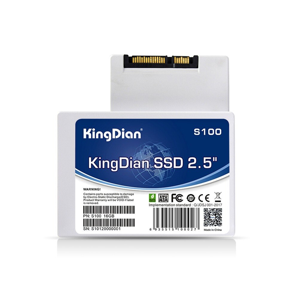 (S100-16GB) KingDian SSD 16G hard drive disk 2.5 SATA2 for KKPOS Thin Clint laptop SSD 16GB