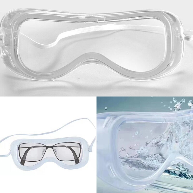 Safety Goggles Windproof Dust Anti Fog Splash Protection Glasses Factory Lab Anti Spitter Transparent Goggles