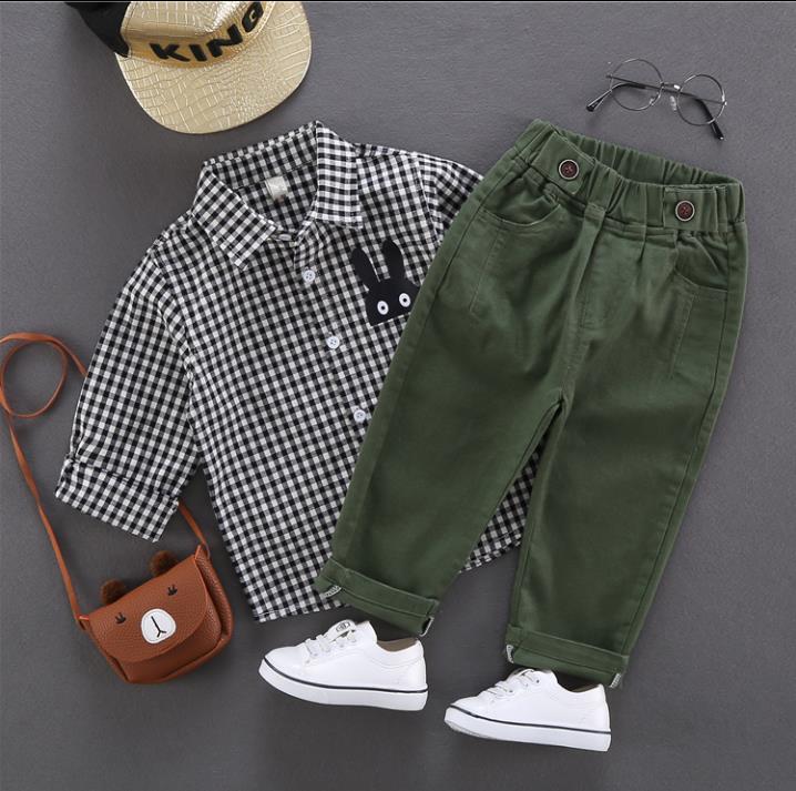 Children's trousers, children's solid color casual pants, baby loose trousers, mid-waist elastic waist, casual children's pants