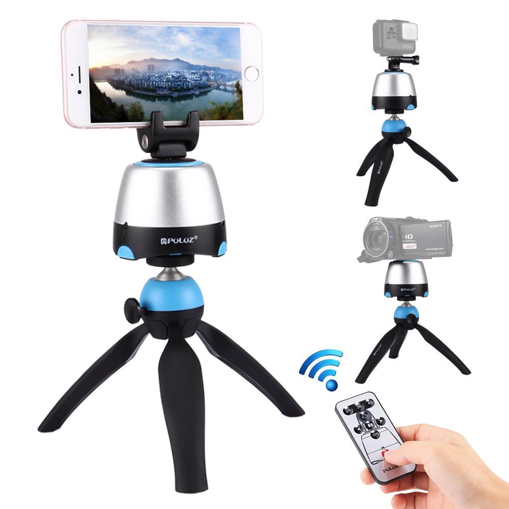 PULUZ 360 Grad Rotation Panorama Kopf Stativ Bluetooth Remote Panorama Fotografie Mit Fernbedienung Montieren Telefon Klemme