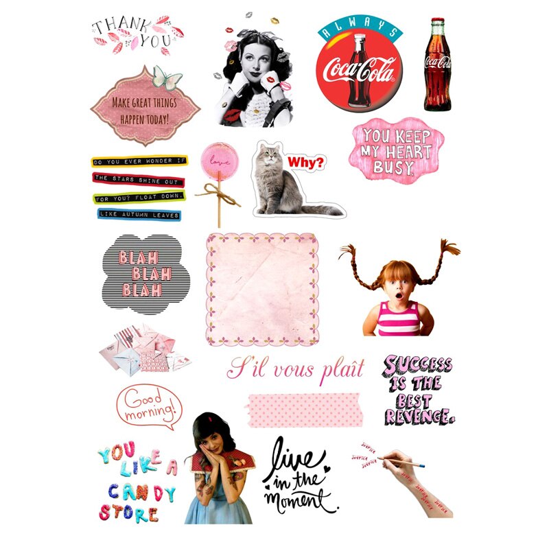 2 stk takk ord diy dekor scrapbooking kule tidsskrift skrivesaker klistremerker album planlegger papir dagbok klistremerke