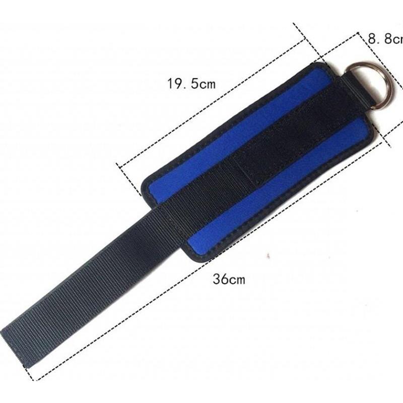 2 stuks Sport Enkelbandjes D-ring Enkel Kalveren Band voor Gym Workouts Machines Been Oefeningen (Rosy)