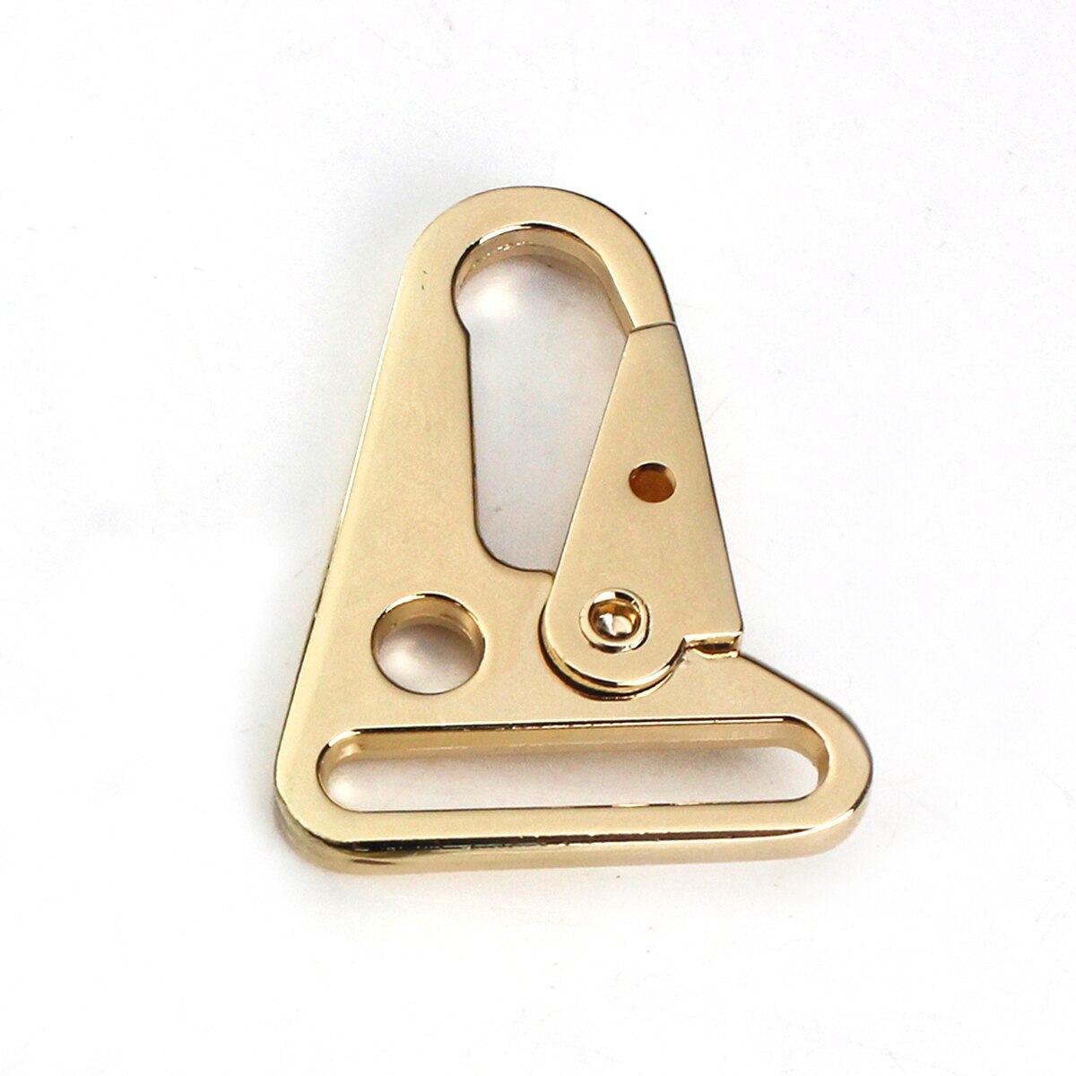 Hebillas de gancho de metal para olecrano, Clips de gatillo, hebillas para correa de cuero/bolsa para cinturón, correas para mochila, ganchos para correa de mascota, 3 tamaños, 1 Uds.: 3 # / Dorado