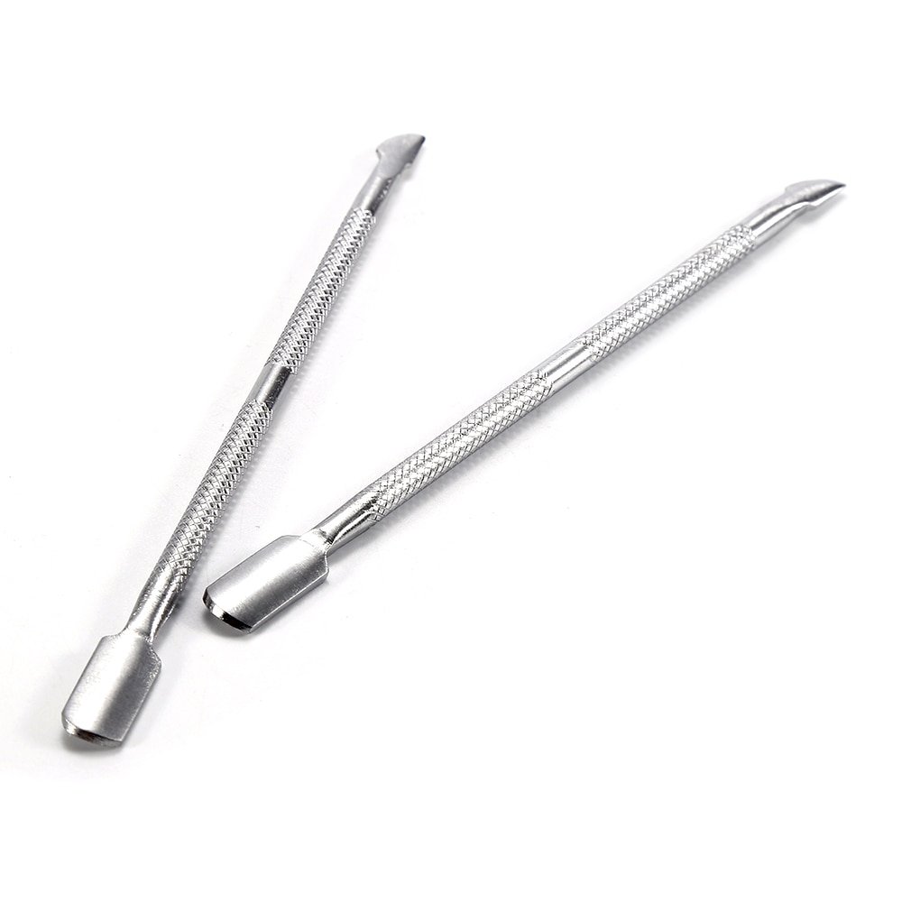 Nail grinding Mini Portable UV Gel Nail Care Tool Stainless Steel Nail Pusher Spoon Double Head Pedicure Manicure Accessories