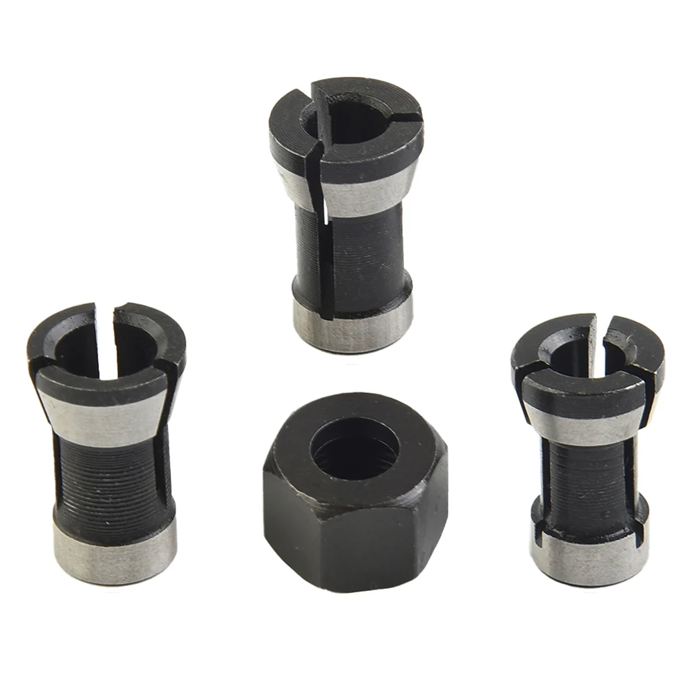 Écrou à vis M15 avec mèche de routeur, mandrin à pince en acier au carbone 6/8/6.35mm, fraise pour couper le mandrin de gravure, outil électrique 2 pièces