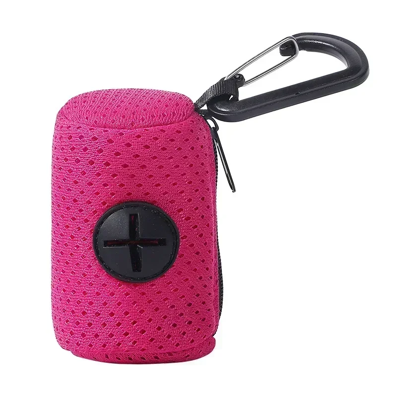 Dog Poop Bag Dispenser Hangingable Dog Poop Bag Holder Poo Bags Dispenser for Dogs Walking Garbage Bags Dispensers Pet Supplies: Pink