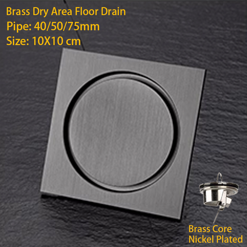 Brass Floor Drain, Metal Grey Color, Washing Machine, Bathroom, Shower, Invisible, Long Strip, Bathroom: Burgundy