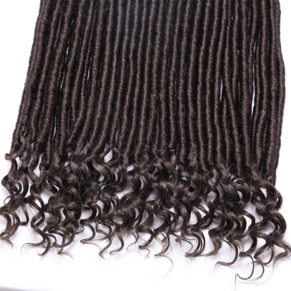 Synthetic Ombre Crochet Braids Hair Goddess Faux Locs Crochet Hair Dreadlocks Hair Extensions Soft Locs Hair Braids For Black