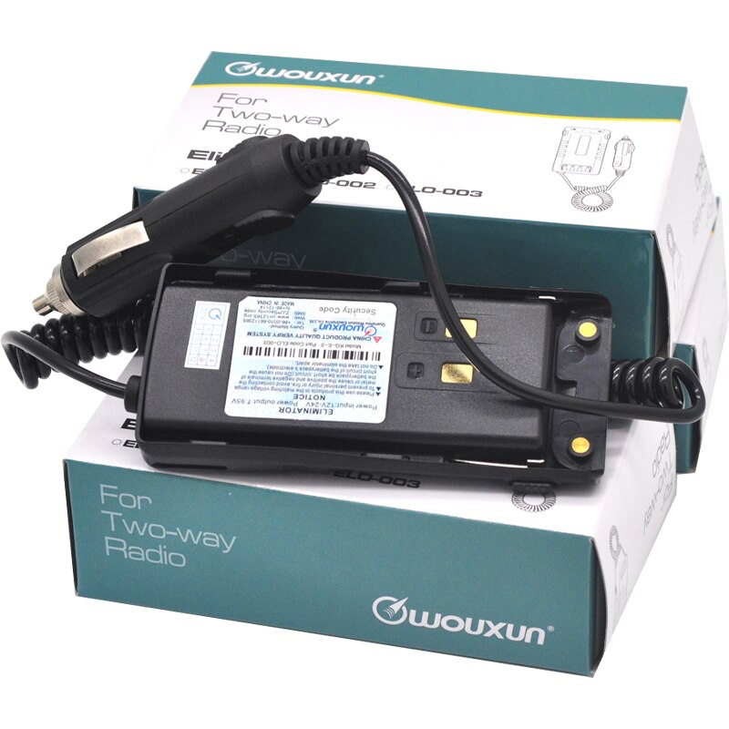 Originele Wouxun Walkie Talkie Batterij Eliminator Adapter Auto Lading Voor Wouxun KG-UV9D(Plus)/ KG-UV9D Ham Radio