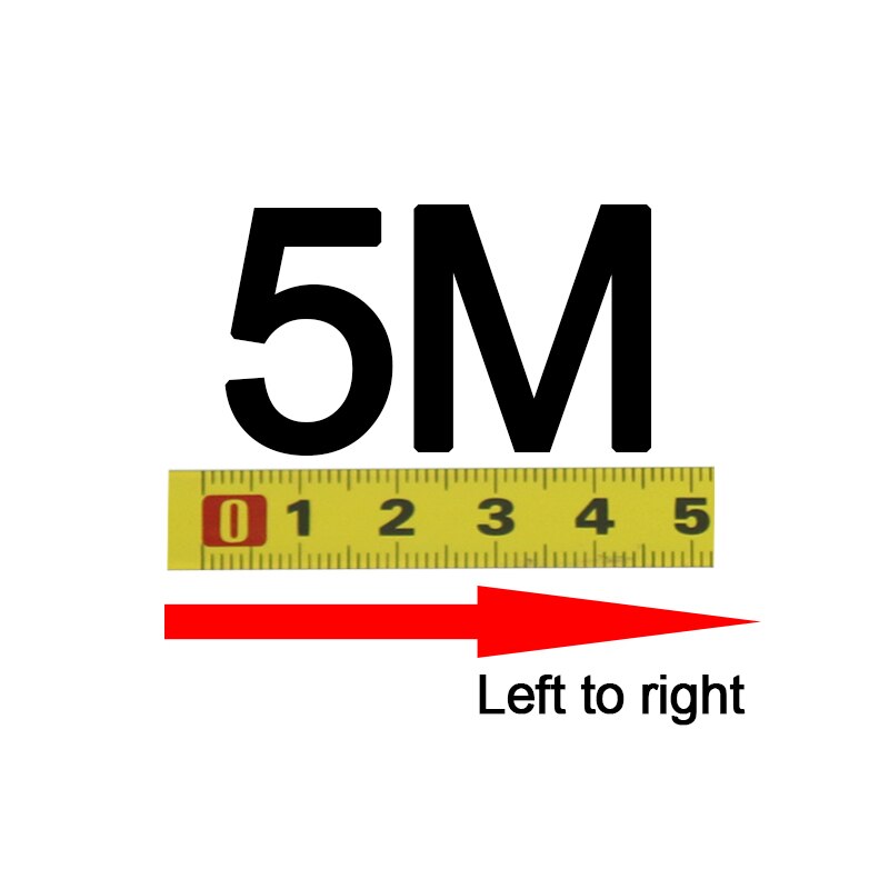 Miter Track Tape Measure Self-Adhesive Measuring Tape Steel Ruler Durable Wear-Resistan T-track Router Table Measuring Tools: 5M Left to right