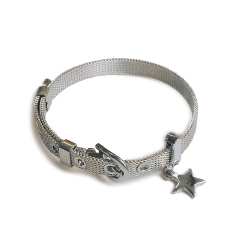 Vintage błyszcząca gwiazda Pentagram bransoleta ze stali tytanu dla kobiet słodka estetyczna bransoletka Y2k Charm Harajuku biżuteria: Proszę kliknąć na zielony Dragonly