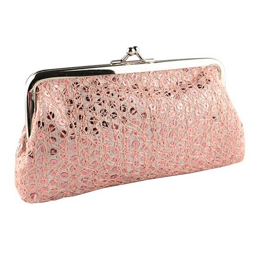 Women Sequins Clutch Evening Party Phone Bag Wallet Purse