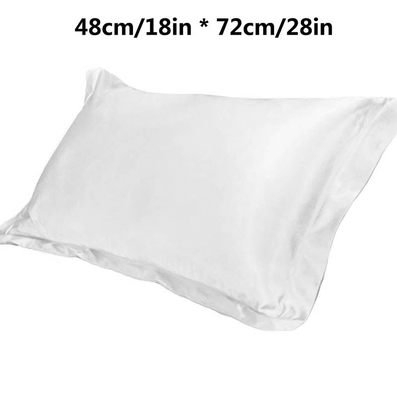 1pc enkla kuddar i ren färg i siden i fyrkantigt format bekvämt för att sova i sovrummet mjuka kuddar 48 cmx 74cm: A
