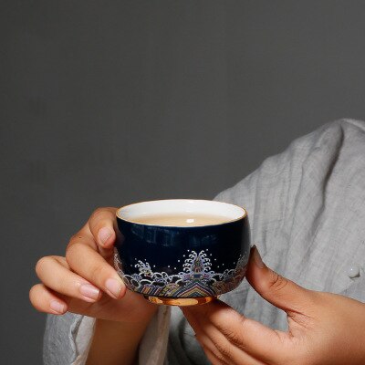 Emaille Zen Meister Tasse Tee Tasse Keramik Tassen Tee Tassen Bahre Kung Fu Tee Becher Whiskey Glas Getränk Tasse Keramik Tee-einstellen Hause