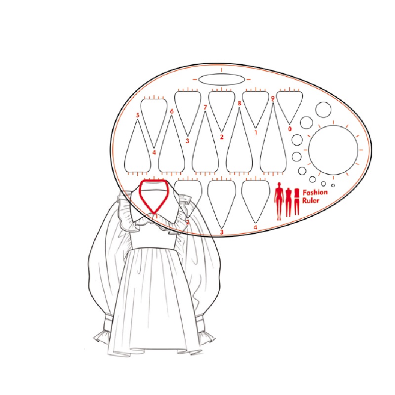 Clothing Neckline Curve Ruler Women Neckline Template Ruler Female Draw Neckline Curve Curves Rulers