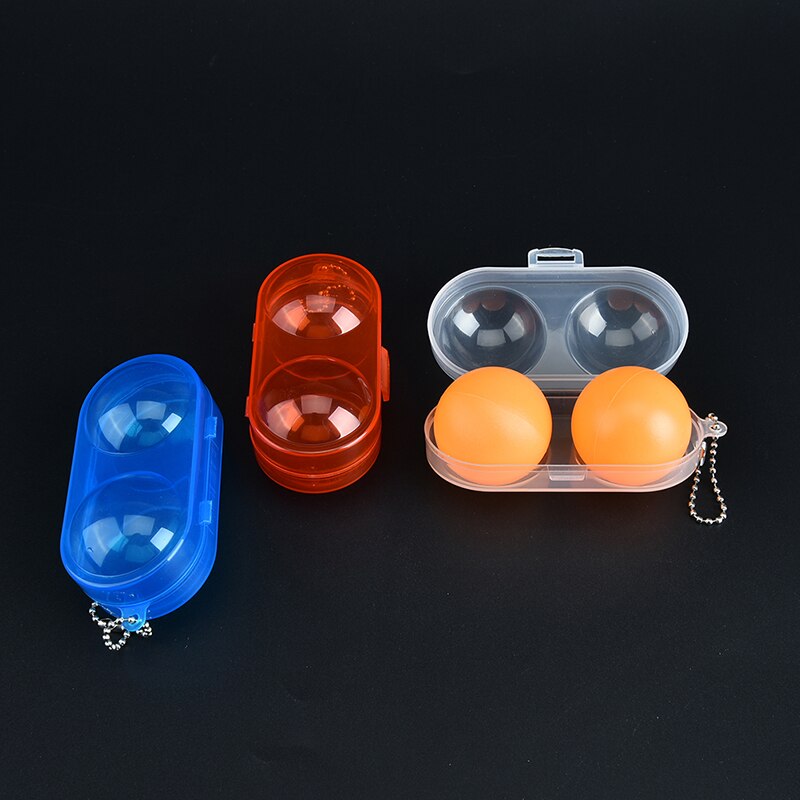 Plast bordtennis bold opbevaringsboks bordtennis tilbehør 3 farver 1 stk 10 x 5 x 4cm bordtennis bold container æske