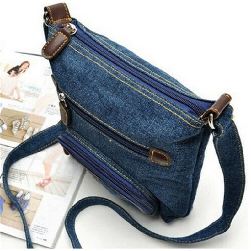 Trend blue Denim Handbag Women Shoulder Messenger Bags Cowboy Style packet lady Girls Handbags