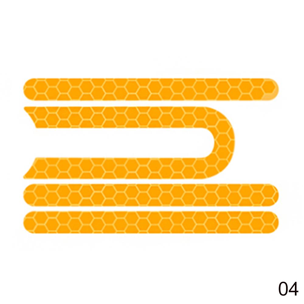 Night Electric Scooter Reflective Stickers for Xiaomi Mijia M365/Pro Scooter Safety Stickers Scooter Parts Accessories: Orange
