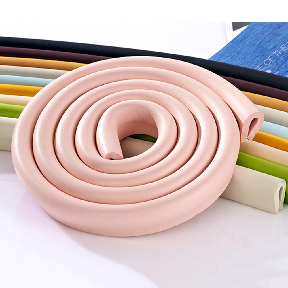 2m babyveiligheidstafelrandbeschermers, tafelhoekbeschermers, kinderveiligheidskussen, schuimrubberen bumper, gratis tape, 16 kleuren