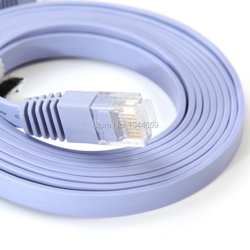 1m/2m/3m/5m/10m/15m/20m/25m/30m cat 6 cat 6 litteä utp ethernet-verkkokaapeli  rj45 patch lan -johto reitittimeen/dsl-modeemiin