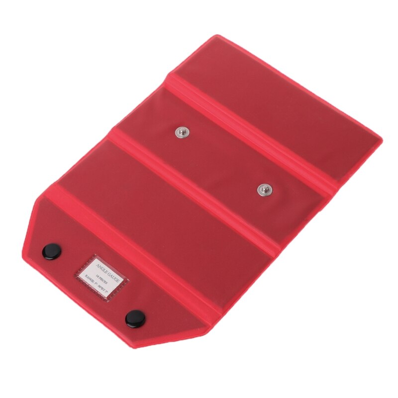 Stainless Steel Angle Gage 18pcs/set Inspection Gauge Template Machinist Tool K43C