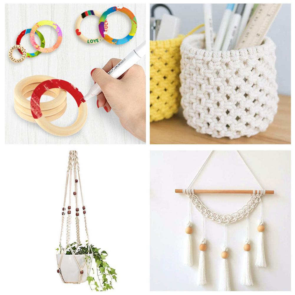 Macrame Kit Diy Kant Weven Handgemaakte Tool Accessoires Voor Muur Opknoping Woondecoratie