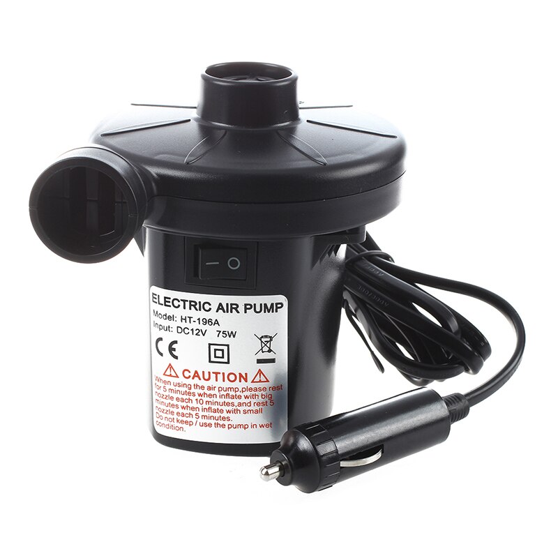 Electric Inflator Air Pump Portable 12V Camping