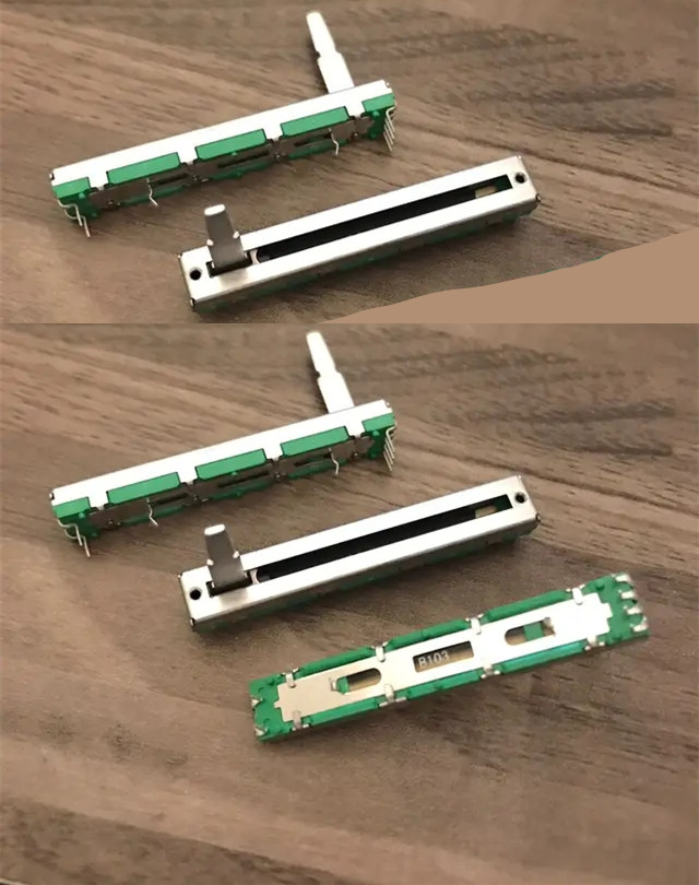 5 stks 60 MM 6 cm dubbele A20K A20KX2 A50K A50KX2 B20K B20KX2 mixer fader volume potentiometer fader A203 B203 20 MM handvat