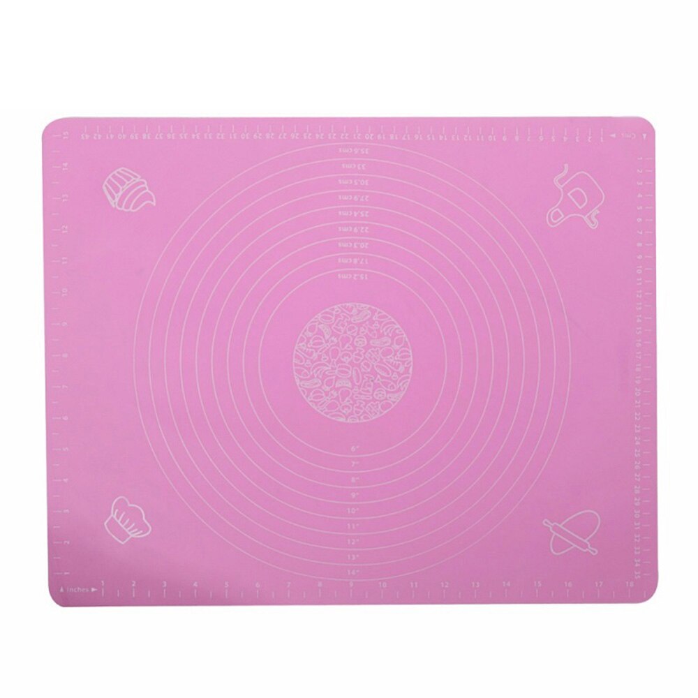 Stainless Steel Rolling Pin Non-stick Pastry Dough Roller Baking Pizza Cookie Making Tool Silicone Baking Mat Kitchen Accessorie: pink