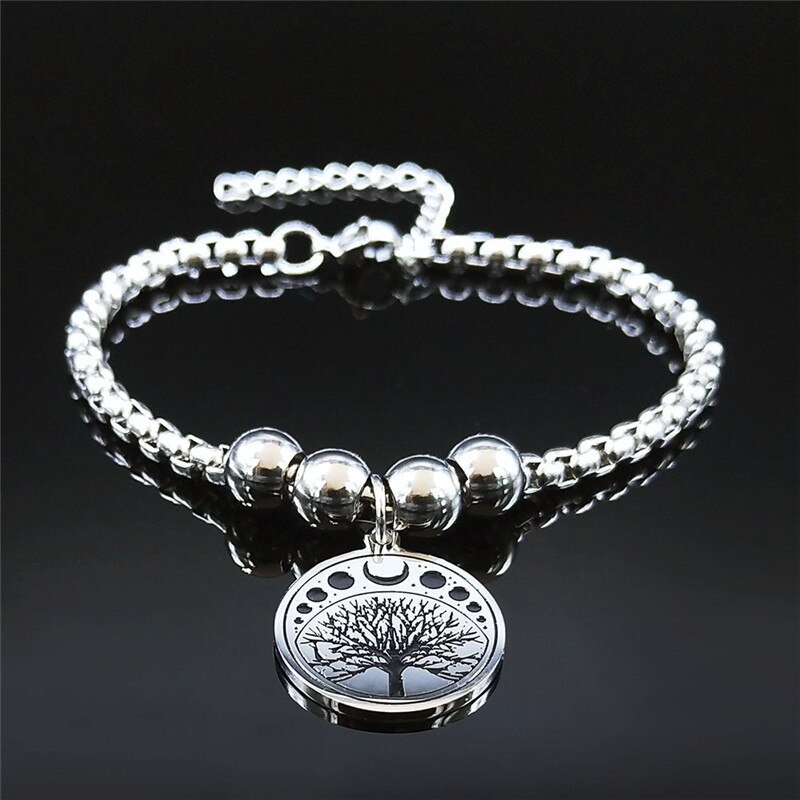 2022 Lotus Edelstahl Manschette Armbinde für Frauen Silber Farbe Armreif Armbänder Schmuck Armbinde acier B18336: H