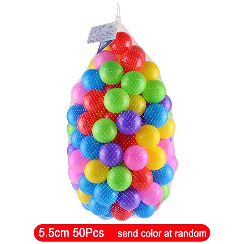 ! 25/50/100/200Pcs Baby Toy Ocean Ball Safe Non-toxic Tasteless Colorful Ball Toys Promote Your Baby's Understanding of Color: 5.5cm 50pcs 7c