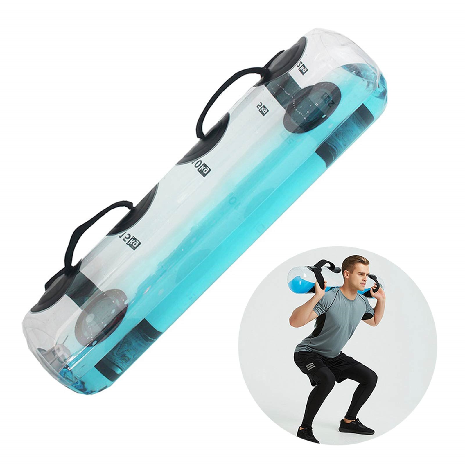 15KG Water Power Bag Home Fitness Aqua Bags Weightlifting Body Building Gym Sports Cross Fit Heavy Duty