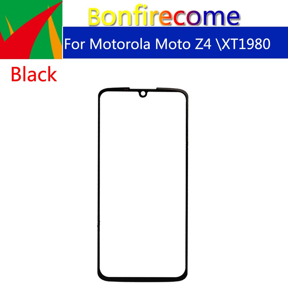 10pcs \ lot Touchscreen Voor Motorola Moto Z4 XT1980 Touch Screen Voorpaneel Glas Lens LCD Buitenste Glas 6.4"