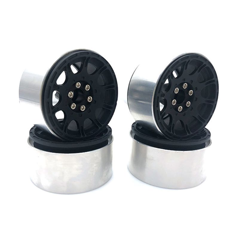 2.2 tommers metall beadlock hjulfelg til trx 4 90046 rr10 universell rc beltebil  p31b