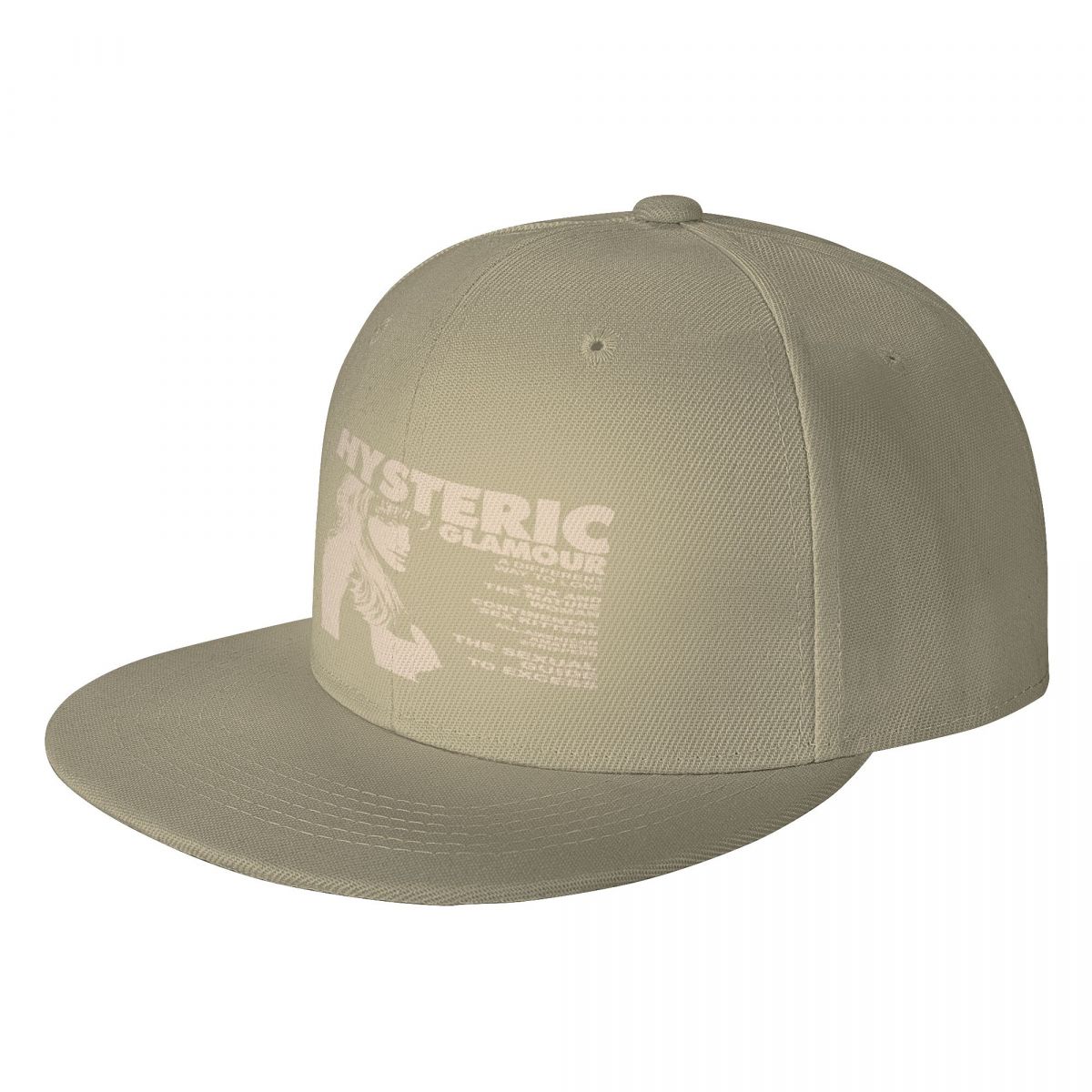 Boné de beisebol preto histérico glamour masculino, chapéu de maneira diferente, bonés esportivos: Cáqui