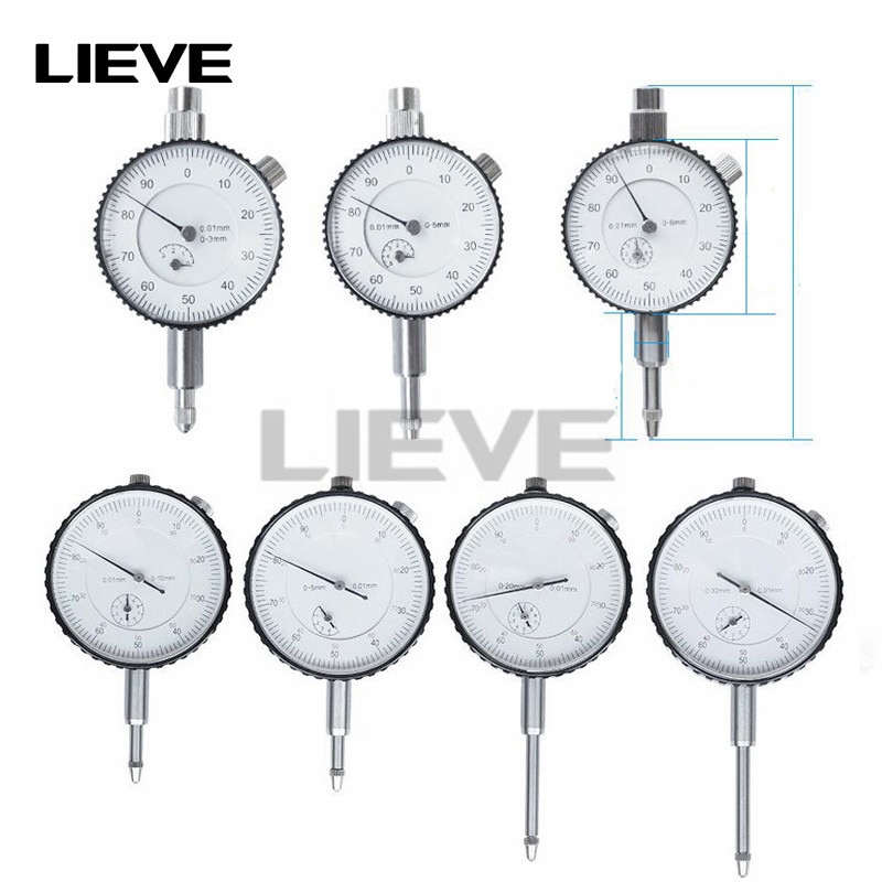 7styles 3MM 5MM 8MM 10MM 20MM 30MM Dial Indicator Gauge Meter Precise Indicator Gauge measure instrument Tool dial gauge tool