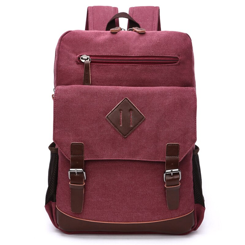 Xiaomi canvas-rucksack für damen und herren, vintage-rucksack, passend für die meisten 15.6- zoll-laptops, schulrucksack, gucci-rucksack für herren: Rot