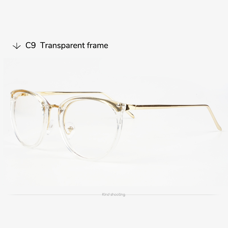 Toketorism naisten läpinäkyvät lasit vintage optiset kehykset reseptilasit: Läpinäkyvä