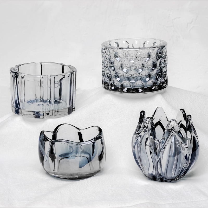 Crystal Tea Light Candle Holders Modern Party Craft Luxury Votive Candlestick Transparent Tabl Glass Bougeoir Home Decoration