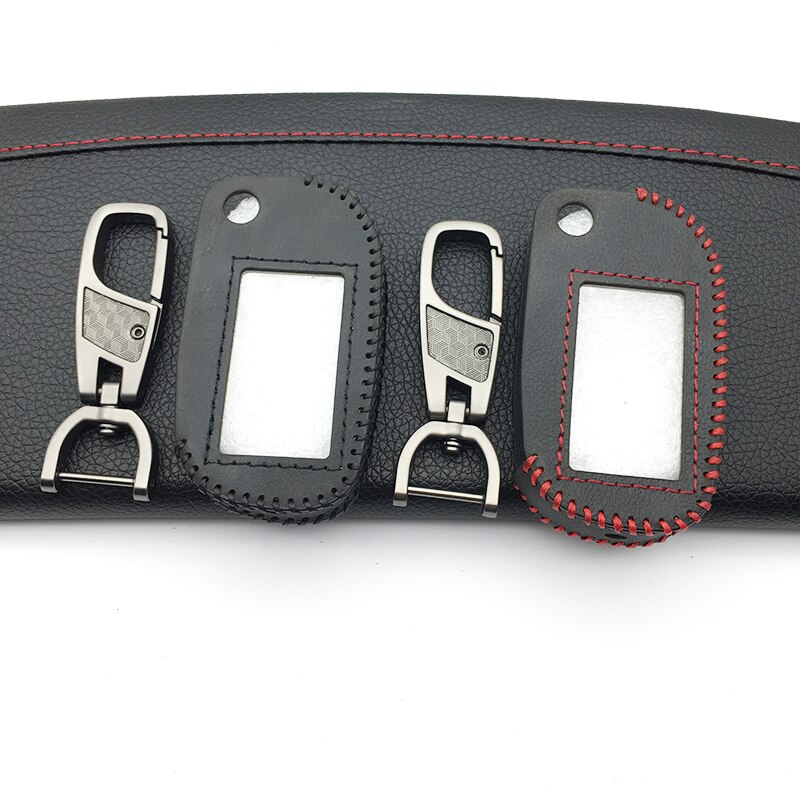 A91 Leather Key Case Cover for Starline A91 A61 B9 B6 uncut blade fob Case A91 folding car flip Remote Control