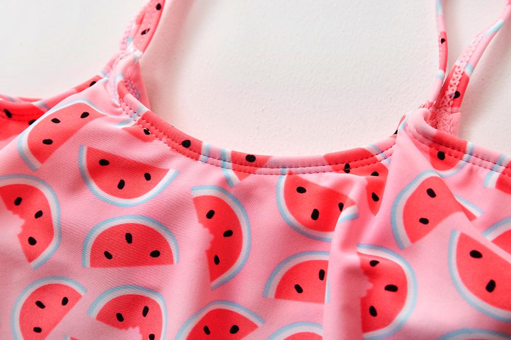 Bañador para niñas pequeñas de 2 a 9 años, traje de baño de con volantes, ropa de playa, bikini Infantil-ST108