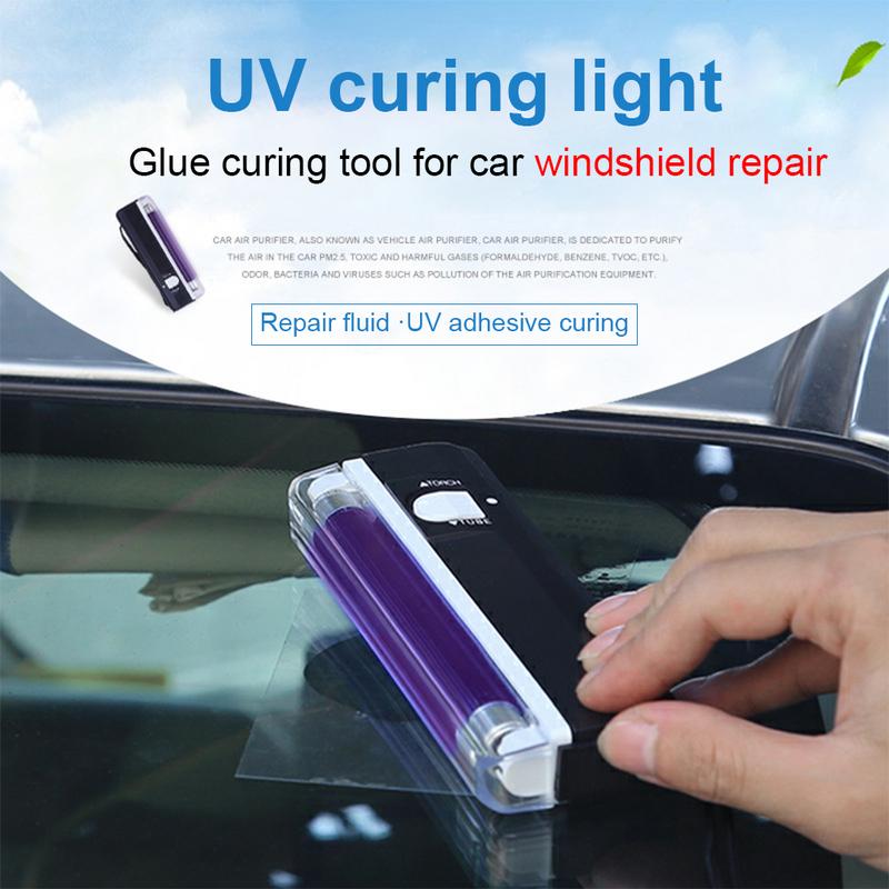 Holdbar bilbelysning høj lysstyrke glas reparation harpiks hærdning uv lampe til fix find funktionsfejl