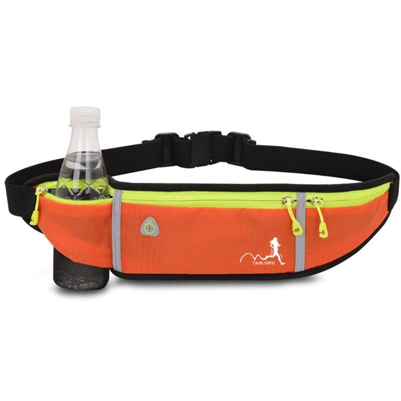 Waterdicht Running Taille Packs Running Tas Riem Telefoon Container Jogging Wandelen Riem Gym Fitness Tas Running Accessoires: Oranje