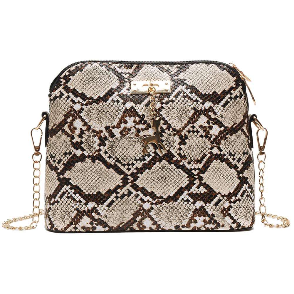 Handbags Delicate Texture Travel Shoulder Messenger Bags Serpentine Pouch Leather Daily Crossbody Bags for Hiking
