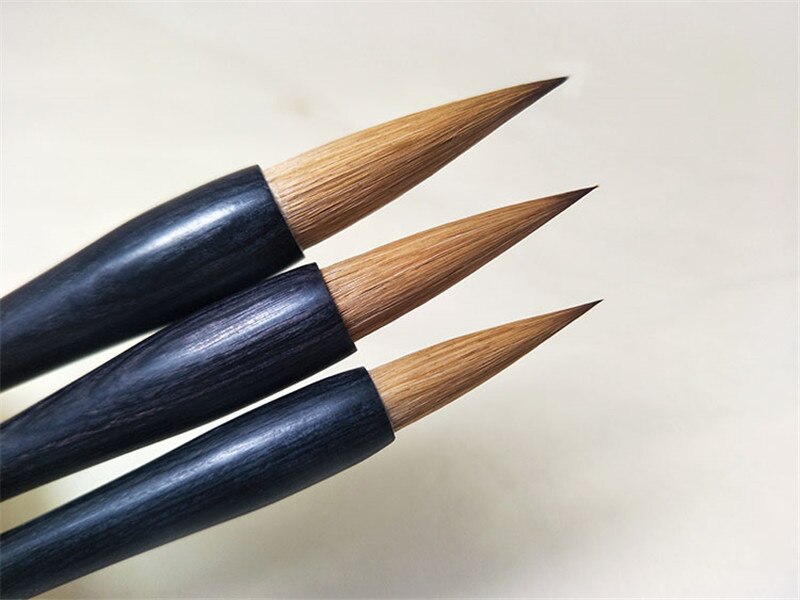 Chinese calligraphy brush wolf pens hard hair maobi art brushes writing painting calligraphy pure weasel hair brush 1pc